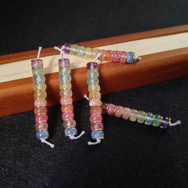 a strand rainbow multi genuine natural gems bead, colorful beads - Image 3