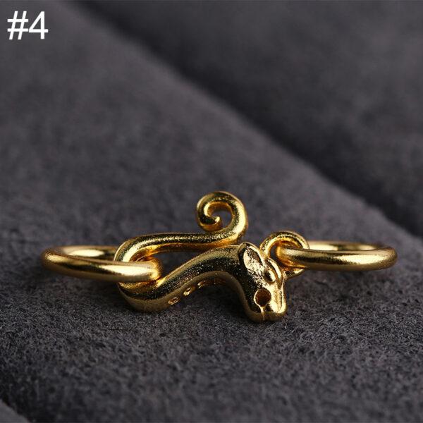 animal and flower shape gild s925 sterling silver necklace clasp bead, golden bracelet clasp finding - Image 8