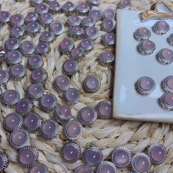 round shape genuine natural rose quartz bead, flower shape rose quartz bead - Image 4