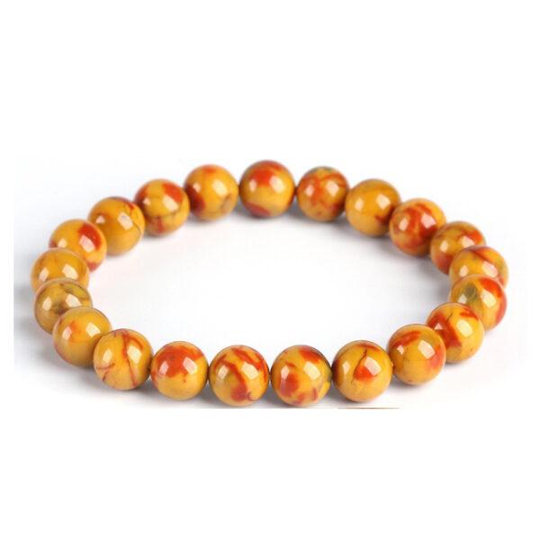 best genuine natural oil yellow pietersite bracelet, 7 - 14mm round shape beaded bracelet - Image 4