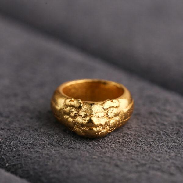 Pixiu bead, animal bead, ring bead, s925 sterling silver, silver bead, golden bead, gild bead - Image 5