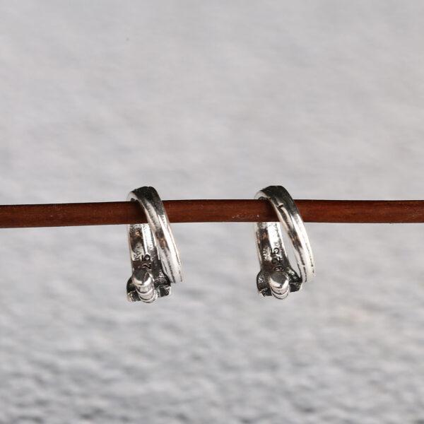 ring bead, curved sword bead, jump ring, spacer bead, s925 sterling silver, silver bead, oxidized silver bead - Image 6