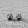 bird bead, Magpie bead, spacer bead, s925 sterling silver, silver bead, oxidized silver bead