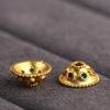 flower bead cap, flower bead holder, spacer bead, s925 sterling silver, silver bead, golden bead, gild bead