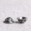 flower bead cap, flower bead holder, spacer bead, s925 sterling silver, silver bead, oxidized silver bead