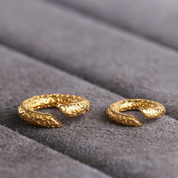open ring bead, cloud pattern bead, spacer bead, s925 sterling silver, gild bead, golden bead