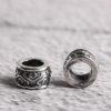 ring bead, cloud pattern bead, spacer bead, s925 sterling silver, silver bead, oxidized silver bead