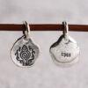 conch charm, spacer bead, s925 sterling silver, silver charm, oxidized silver bead