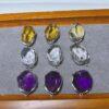 genuine natural amethyst bead, citrine bead, quartz bead, clear bead, yellow bead, purple bead, polyhedron bead