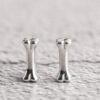 bone bead, spacer bead, s925 sterling silver, silver bead, oxidized silver bead