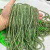 nephrite bead, round bead, whole strand bead, green bead, jade bead, high quality bead, genuine bead, natural bead