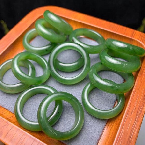 nephrite bead, ring bead, jade ring, jade bead, green bead, high quality bead, genuine bead, natural bead - Image 2