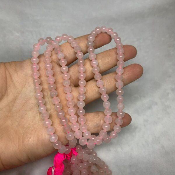 nephrite bead, round bead, whole strand bead, pink bead, clear bead, jade bead, high quality bead, genuine bead, natural bead - Image 3