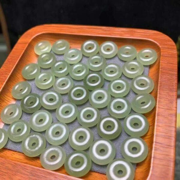 nephrite bead,  ring bead, donut jade bead, green bead, high quality bead,genuine bead, natural bead - Image 4