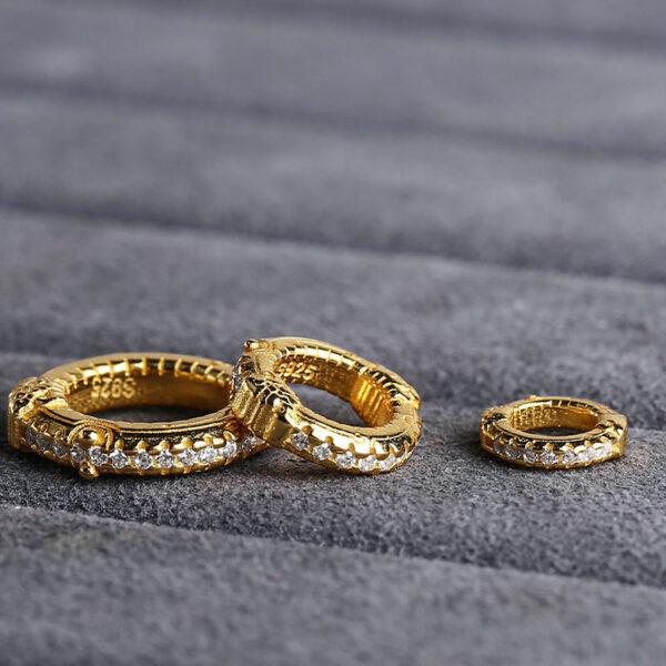 ring bead, dragon bead, s925 sterling silver, silver bead, golden bead, gild bead - Image 3