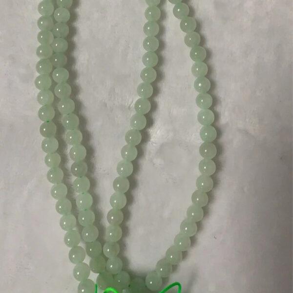 nephrite bead, round bead, whole strand bead, green bead, jade bead, high quality bead, genuine bead, natural bead - Image 3