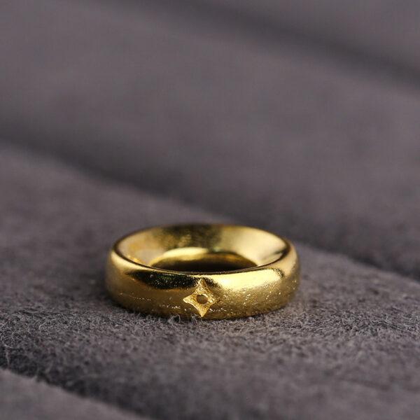 ring bead, simple bead, spacer bead, jump ring bead, s925 sterling silver, golden bead, gild bead - Image 4