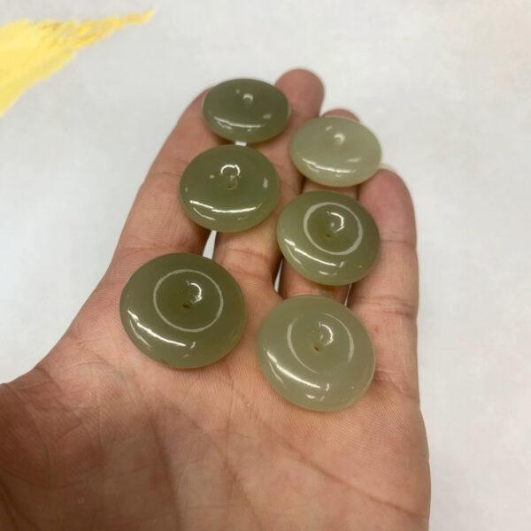 nephrite bead, rondelle bead, donut bead, jade bead, green bead, high quality bead, genuine bead, natural bead - Image 4