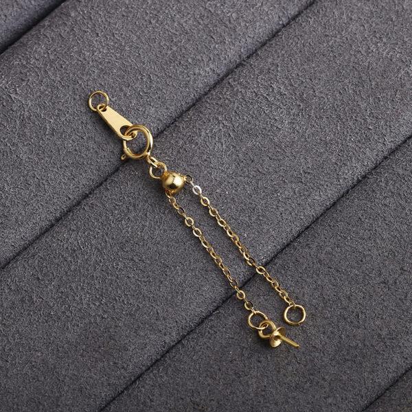 extension chain, chain bead, tail chain, silver findings, s925 sterling silver, golden findings, gild findings - Image 5