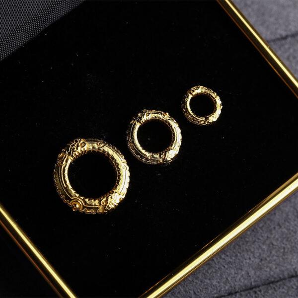 ring bead, dragon bead, s925 sterling silver, silver bead, golden bead, gild bead - Image 5