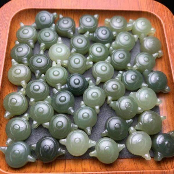 nephrite charm, pot charm, jade charm, green bead, high quality bead, genuine bead, natural bead - Image 5