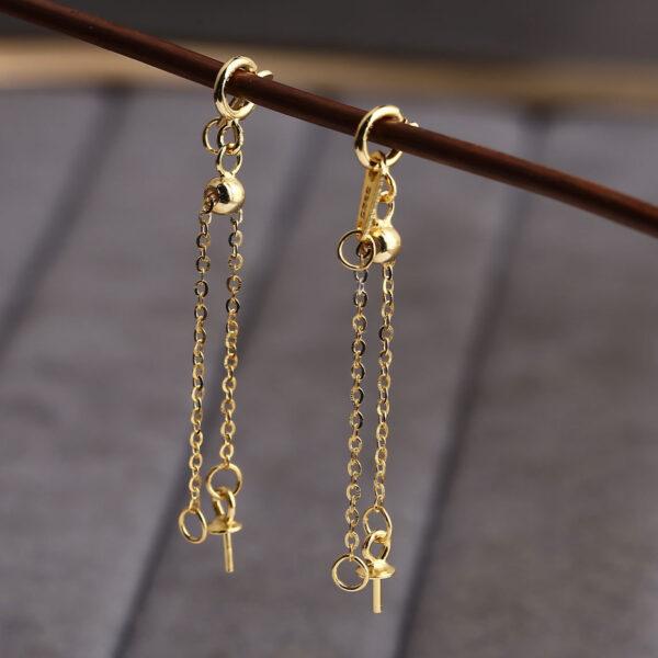 extension chain, chain bead, tail chain, silver findings, s925 sterling silver, golden findings, gild findings - Image 6