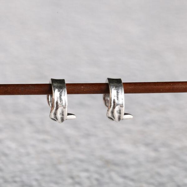 ring bead, wing pattern bead, jump ring, spacer bead, s925 sterling silver, silver bead, oxidized silver bead - Image 6