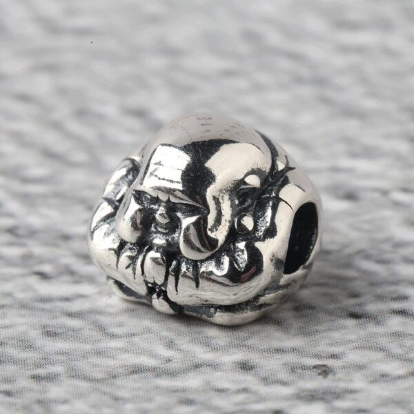 Buddha bead, spacer bead, s925 sterling silver, silver bead, oxidized silver bead - Image 6