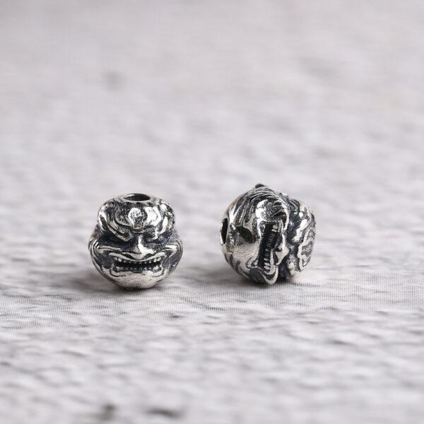 demon bead, spacer bead, s925 sterling silver, silver bead, oxidized silver bead - Image 6
