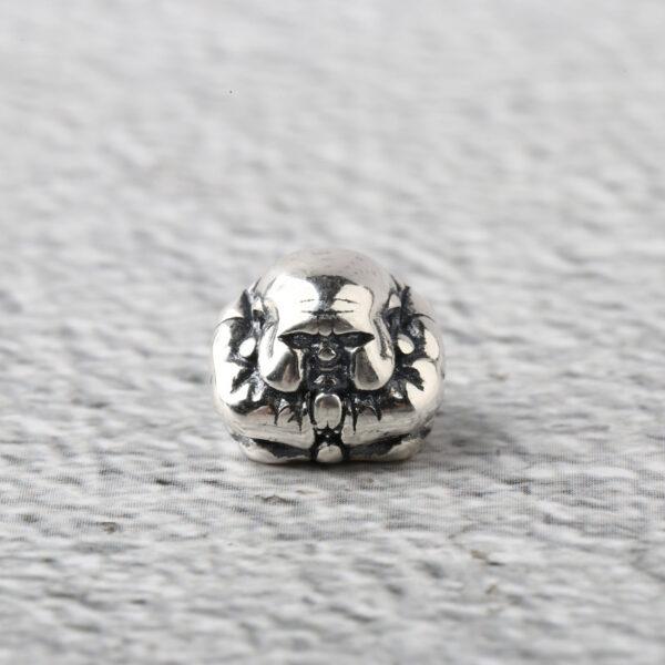 Buddha bead, spacer bead, s925 sterling silver, silver bead, oxidized silver bead - Image 7