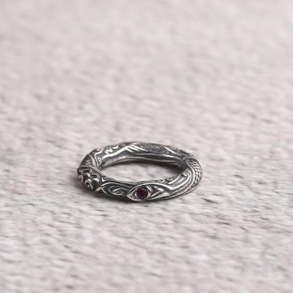 Ring bead, flower pattern bead, spacer bead, jump ring, s925 sterling silver, silver bead, oxidized silver bead - Image 7