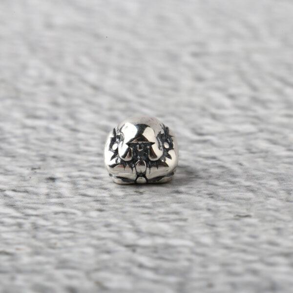 Buddha bead, spacer bead, s925 sterling silver, silver bead, oxidized silver bead - Image 8