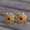 rectangle bead, hollow bead, flower pattern bead, s925 sterling silver, silver bead, golden bead, gild bead