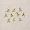 bezel charm, mermaid fish tail charm, jadeite bead, green bead, sterling silver bead, gild bead, golden bead