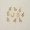 bezel charm, hollow 福 charm, jadeite bead, green bead, sterling silver bead, gild bead, golden bead