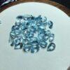 Topaz bead, droplet bead, facet bead, blue bead, clear bead, ring gemstone, pendant gemstone