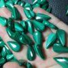 malachite bead, droplet bead, teardrop bead, green bead, ring gemstone, pendant gemstone