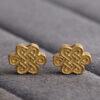 Chinese knot bead, spacer bead, s925 sterling silver, silver bead, golden bead, gild bead