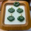 nephrite charm, cloud charm, ruyi charm, jade charm, green bead, high quality bead, genuine bead, natural bead