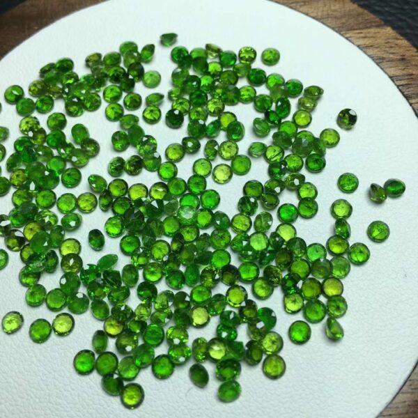 facet bead, diopside bead, green bead, clear bead, ring gemstone - Image 2