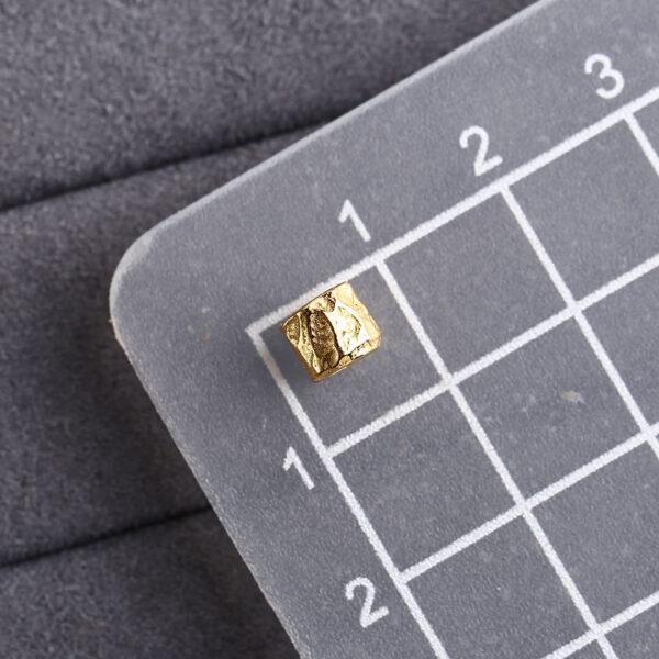 trunk bead, spacer bead, s925 sterling silver, silver bead, golden bead, gild bead - Image 2