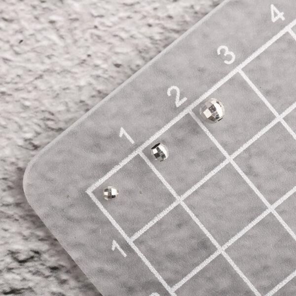 laser bead, simple bead, spacer bead, s925 sterling silver, silver bead, bright silver bead - Image 2