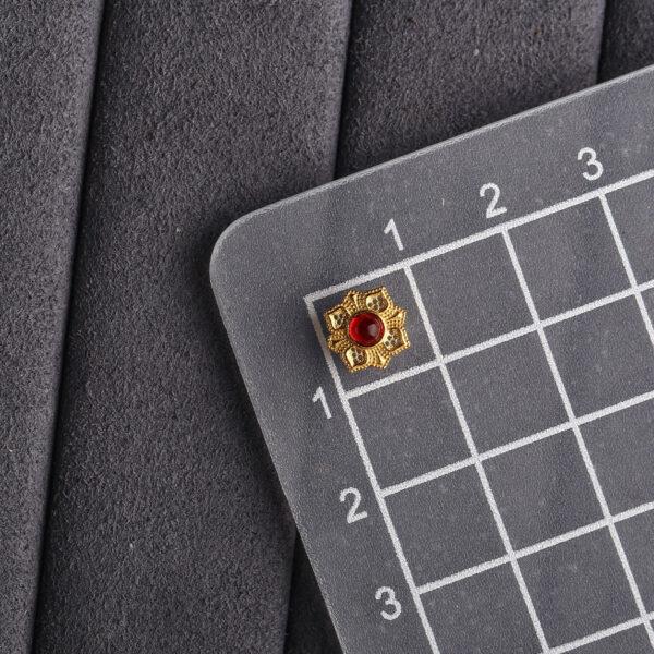 flower bead, lotus bead, hollow bead, spacer bead, s925 sterling silver, sterling silver bead, golden bead, gild bead - Image 3