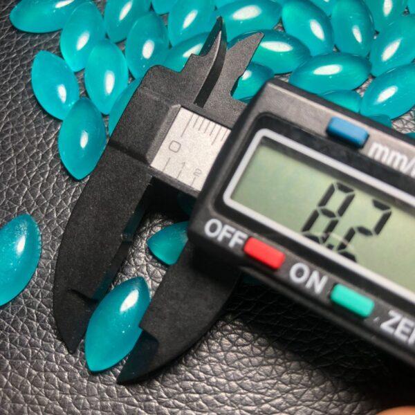 amazonite bead, horse eye bead, blue bead, clear bead, ring gemstone, pendant gemstone - Image 3