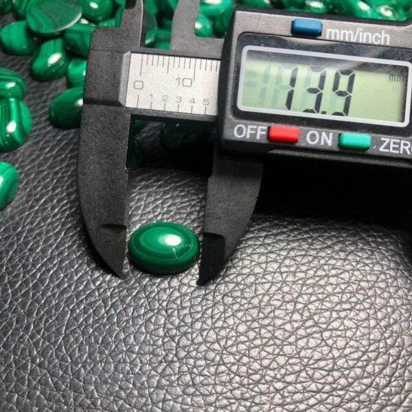 malachite bead, oval bead, green bead, ring gemstone, pendant gemstone - Image 3