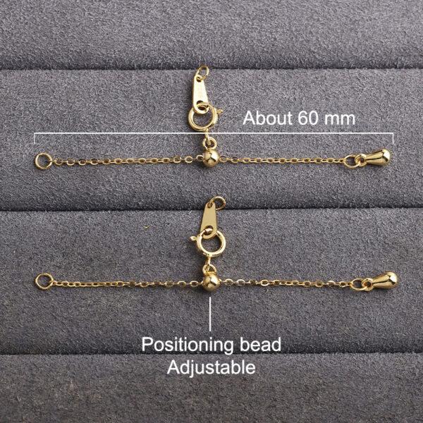 Extender Chain, Bracelet Extender, Necklace Extender, s925 sterling silver, silver Extender, golden Chain, gild Extender - Image 3