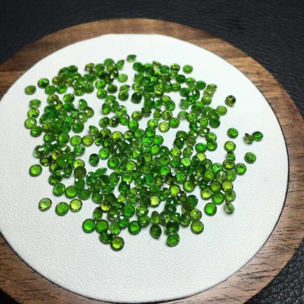 facet bead, diopside bead, green bead, clear bead, ring gemstone - Image 3