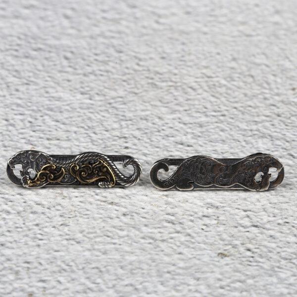Tiger bead, Auspicious Beast, spacer bead, s925 sterling silver, silver bead, silver charm, oxidized silver bead - Image 3