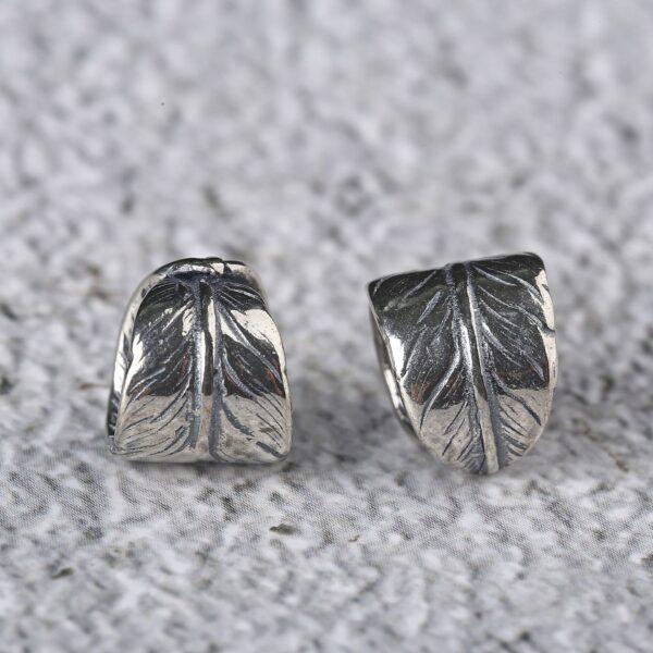 feather bead, ring bead, spacer bead, s925 sterling silver, silver bead, oxidized silver bead - Image 4