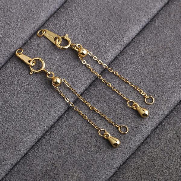 Extender Chain, Bracelet Extender, Necklace Extender, s925 sterling silver, silver Extender, golden Chain, gild Extender - Image 4